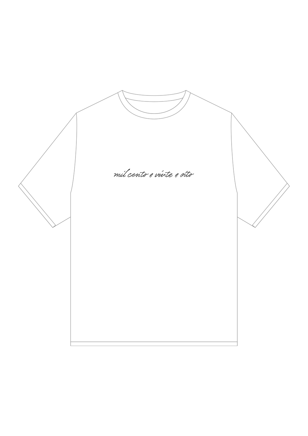 T-shirt Regular “Mil Cento e Vinte e Ouito”
