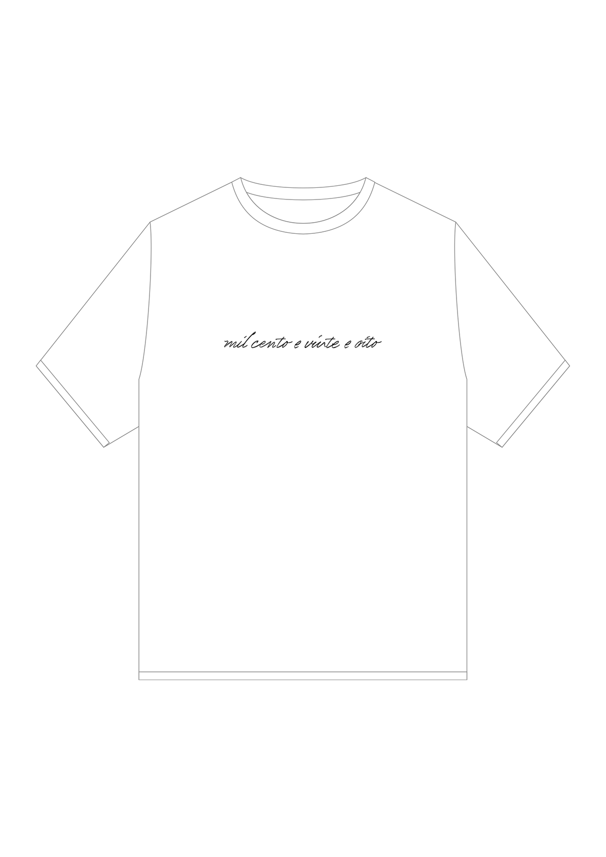 T-shirt Regular “Mil Cento e Vinte e Ouito”