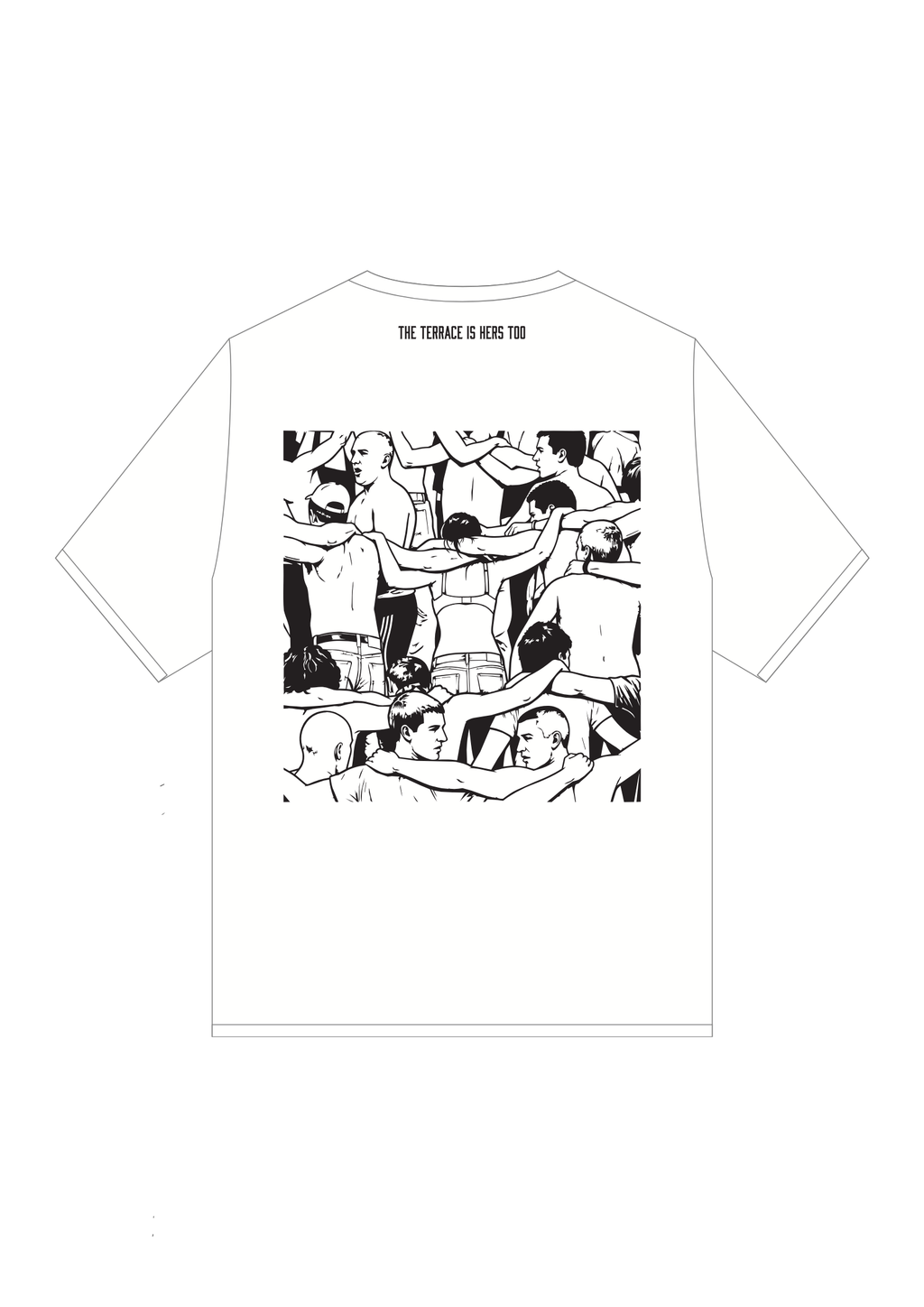 T-shirt Regular “The Terrace Is Hers Too”