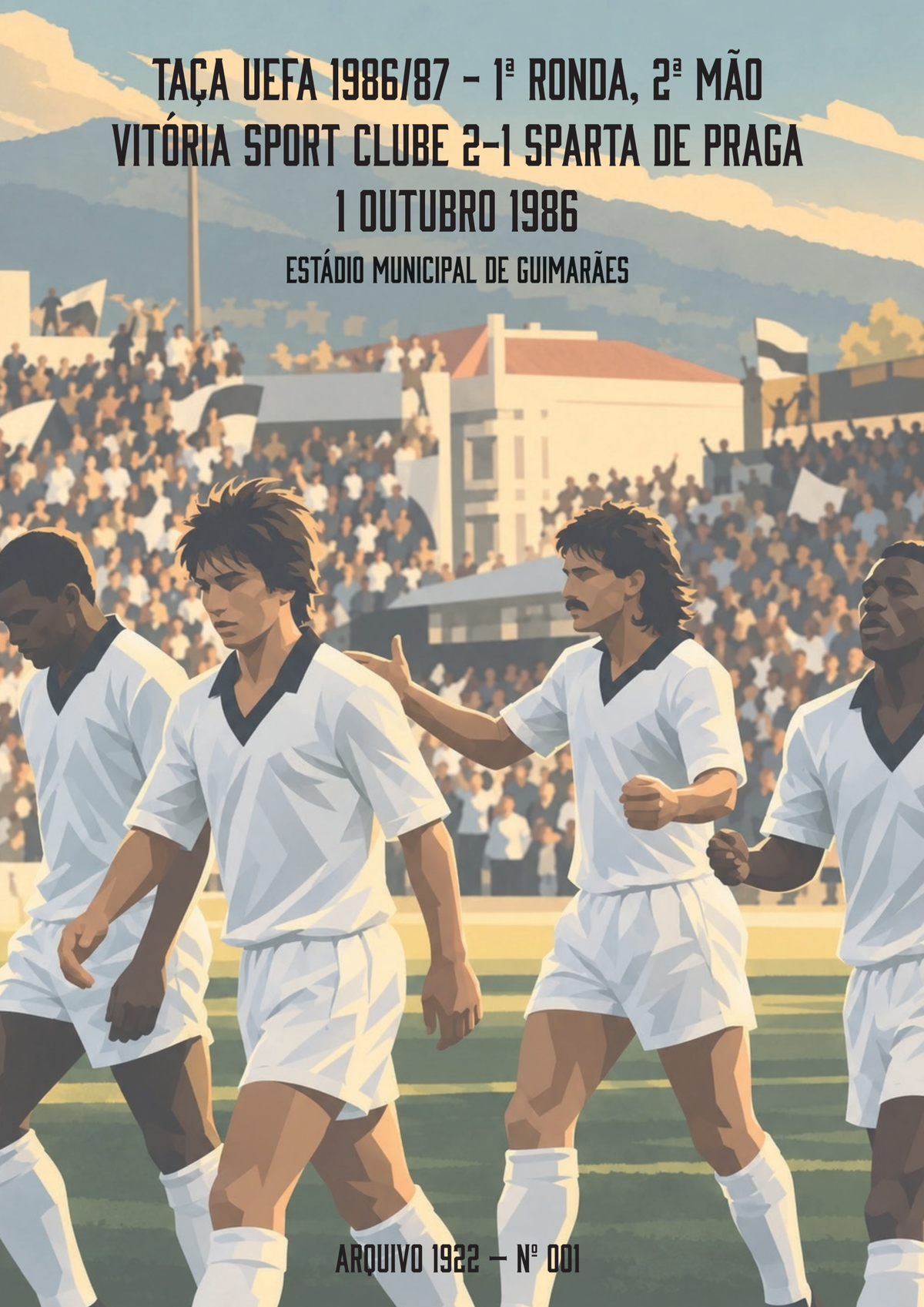 Quadro A4 – Vitória SC 2-1 Sparta de Praga | Arquivo 1922