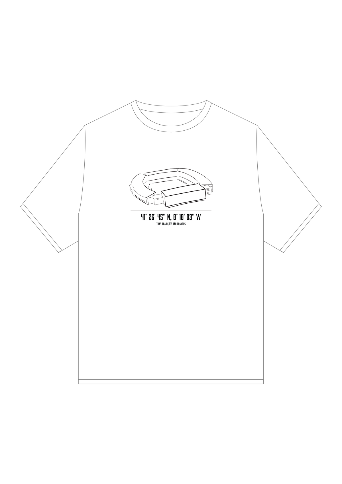 T-shirt Regular “Tuas tradições tão grandes”