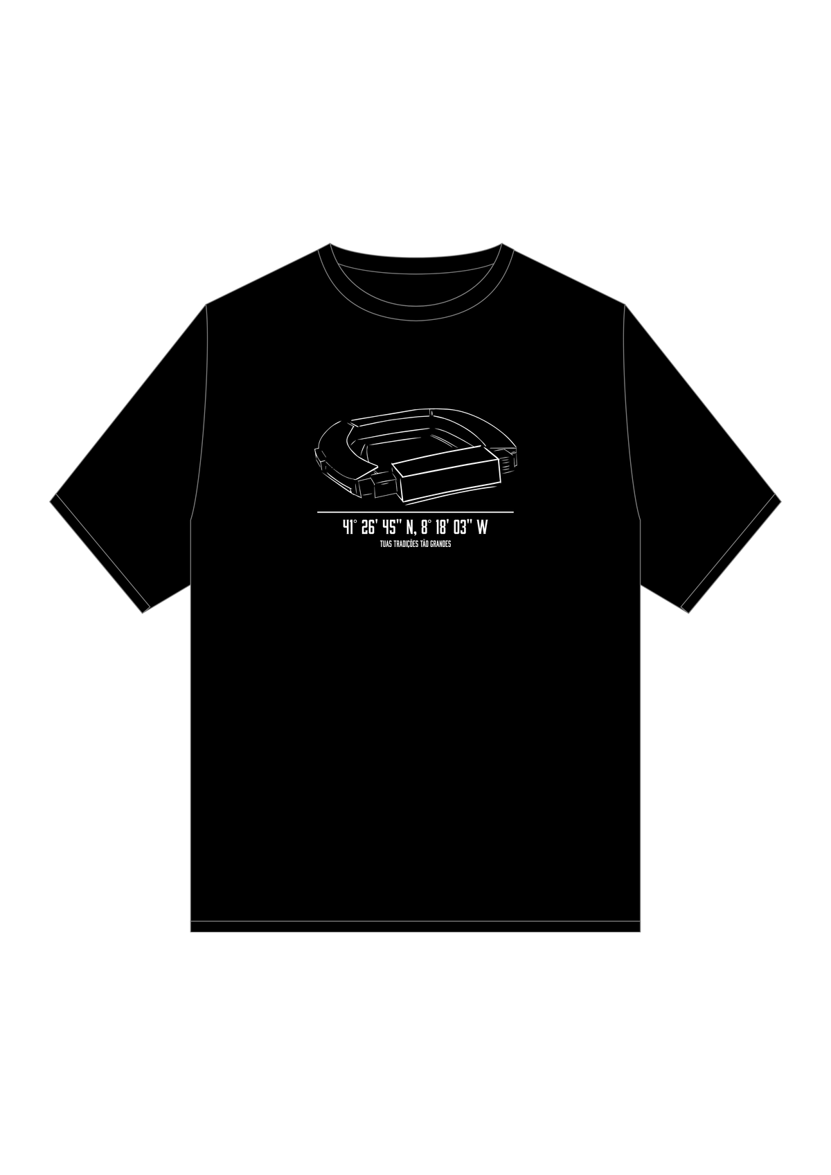 T-shirt Regular “Tuas tradições tão grandes”