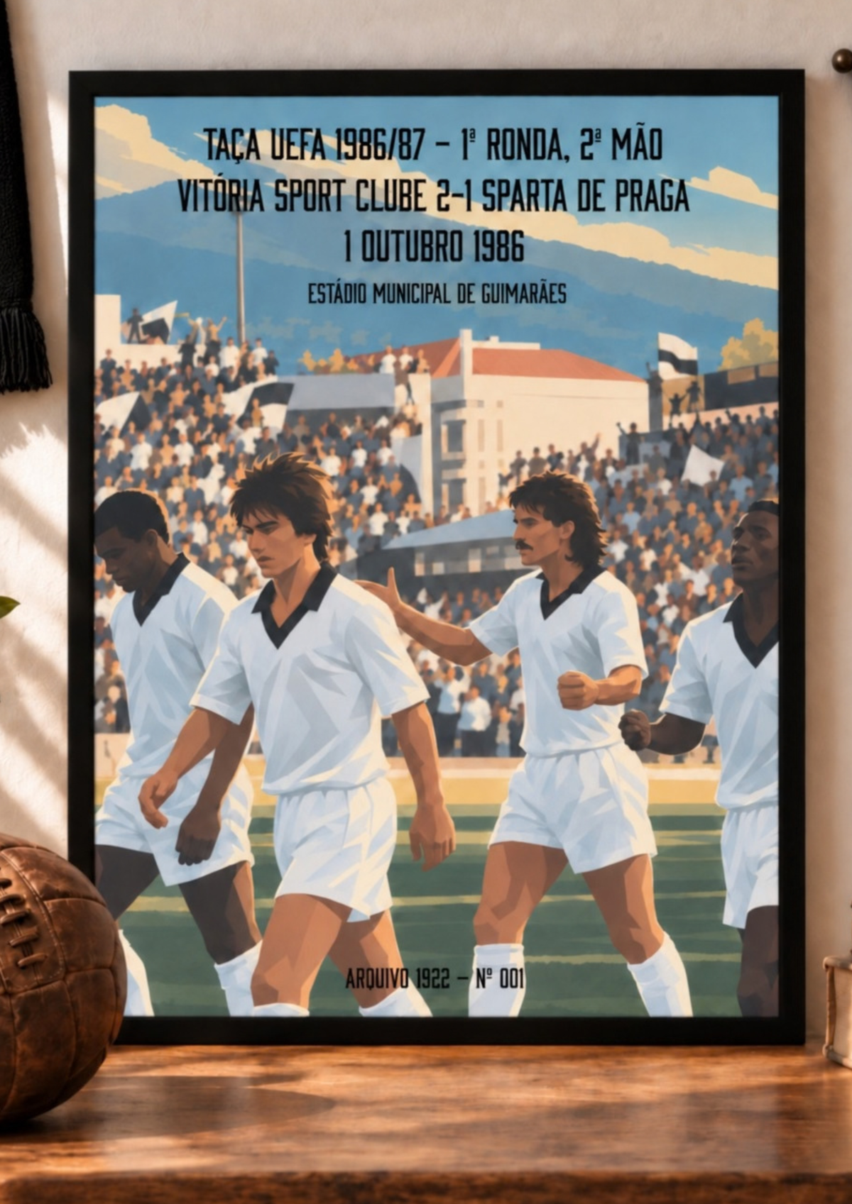 Quadro A3 – Vitória SC 2-1 Sparta de Praga | Arquivo 1922